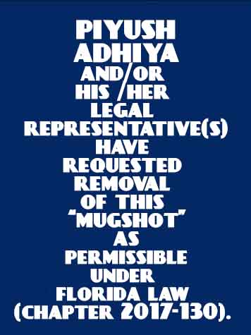 Piyush Adhiya Info, Photos, Data, and More / Piyush Adhiya TriCountyBusts / Is Piyush Adhiya on Social Media Like Facebook, Instagram abd Twitter?