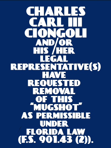 Charles Carl Iii Ciongoli Info, Photos, Data, and More / Charles Carl Iii Ciongoli TriCountyBusts / Is Charles Carl Iii Ciongoli on Social Media Like Facebook, Instagram abd Twitter?